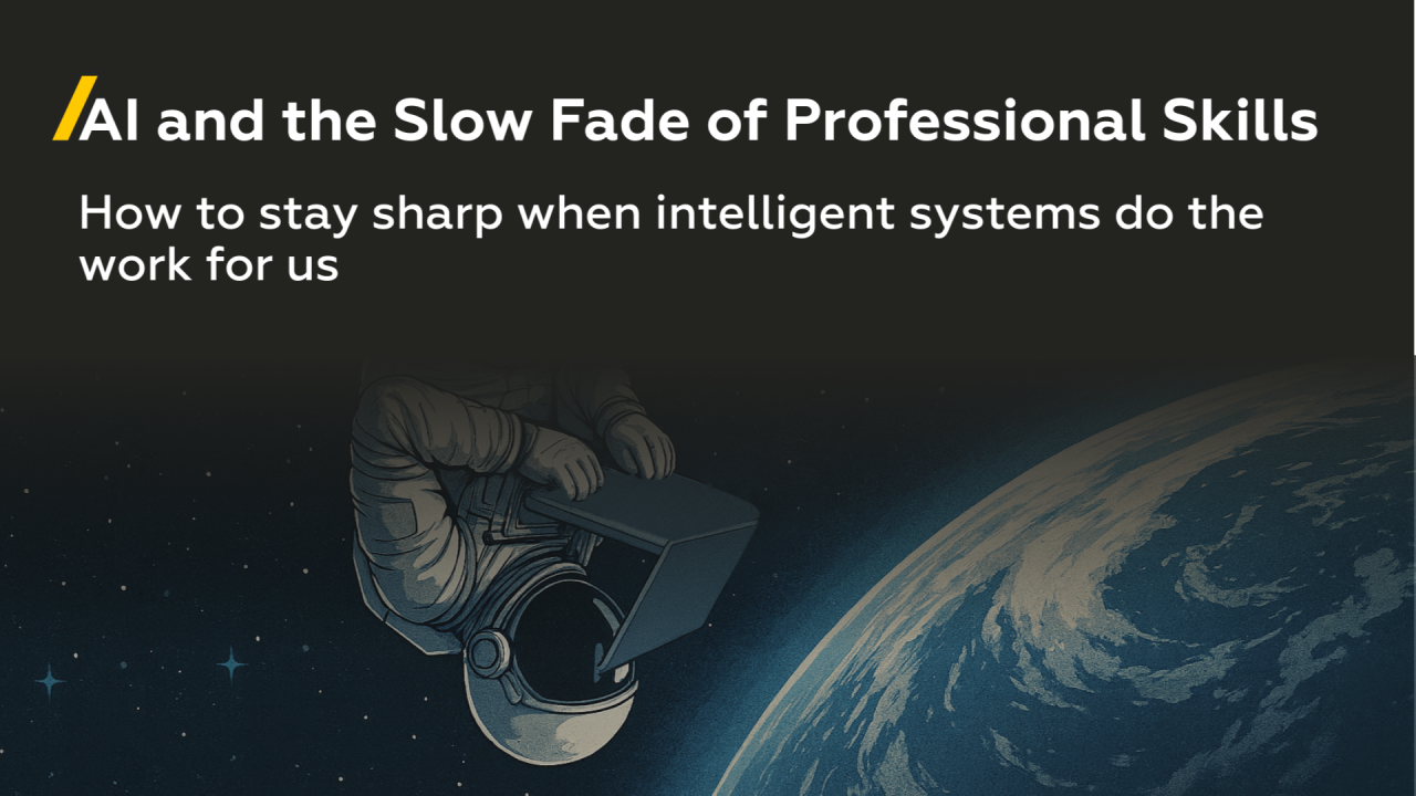AI and the Slow Fade of Professional Skills