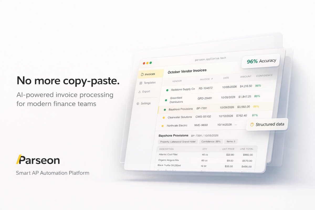 Parseon | AI-Powered Invoice & Document OCR